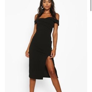 Off the shoulder midi dress